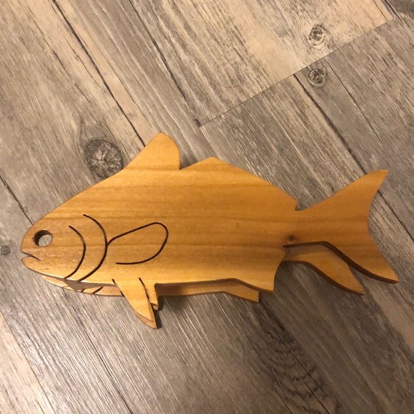 Vintage Other - Wooden fish napkin holder